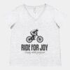 Women's Curvy Collection Fine Jersey V-Neck Tee Thumbnail