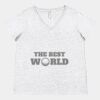 Women's Curvy Collection Fine Jersey V-Neck Tee Thumbnail