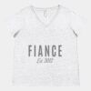 Women's Curvy Collection Fine Jersey V-Neck Tee Thumbnail
