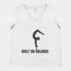 Women's Curvy Collection Fine Jersey V-Neck Tee Thumbnail