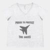Women's Curvy Collection Fine Jersey V-Neck Tee Thumbnail