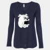 Women's Flowy Long Sleeve V-Neck Tee Thumbnail