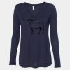 Women's Flowy Long Sleeve V-Neck Tee Thumbnail