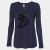 Women's Flowy Long Sleeve V-Neck Tee Thumbnail
