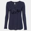 Women's Flowy Long Sleeve V-Neck Tee Thumbnail