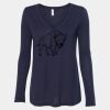 Women's Flowy Long Sleeve V-Neck Tee Thumbnail