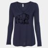 Women's Flowy Long Sleeve V-Neck Tee Thumbnail
