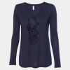 Women's Flowy Long Sleeve V-Neck Tee Thumbnail