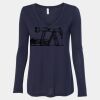 Women's Flowy Long Sleeve V-Neck Tee Thumbnail