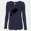 Women's Flowy Long Sleeve V-Neck Tee Thumbnail