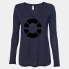 Women's Flowy Long Sleeve V-Neck Tee Thumbnail