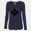 Women's Flowy Long Sleeve V-Neck Tee Thumbnail