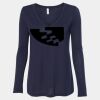 Women's Flowy Long Sleeve V-Neck Tee Thumbnail