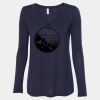 Women's Flowy Long Sleeve V-Neck Tee Thumbnail