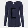 Women's Flowy Long Sleeve V-Neck Tee Thumbnail