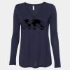 Women's Flowy Long Sleeve V-Neck Tee Thumbnail