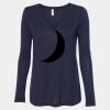 Women's Flowy Long Sleeve V-Neck Tee Thumbnail