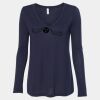 Women's Flowy Long Sleeve V-Neck Tee Thumbnail