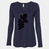 Women's Flowy Long Sleeve V-Neck Tee Thumbnail