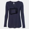 Women's Flowy Long Sleeve V-Neck Tee Thumbnail