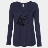 Women's Flowy Long Sleeve V-Neck Tee Thumbnail