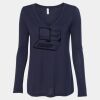 Women's Flowy Long Sleeve V-Neck Tee Thumbnail