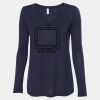 Women's Flowy Long Sleeve V-Neck Tee Thumbnail