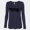 Women's Flowy Long Sleeve V-Neck Tee Thumbnail