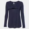 Women's Flowy Long Sleeve V-Neck Tee Thumbnail
