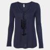 Women's Flowy Long Sleeve V-Neck Tee Thumbnail