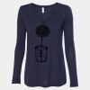 Women's Flowy Long Sleeve V-Neck Tee Thumbnail