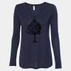 Women's Flowy Long Sleeve V-Neck Tee Thumbnail