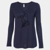 Women's Flowy Long Sleeve V-Neck Tee Thumbnail