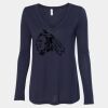 Women's Flowy Long Sleeve V-Neck Tee Thumbnail
