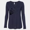 Women's Flowy Long Sleeve V-Neck Tee Thumbnail