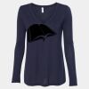 Women's Flowy Long Sleeve V-Neck Tee Thumbnail