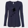 Women's Flowy Long Sleeve V-Neck Tee Thumbnail
