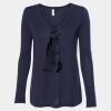 Women's Flowy Long Sleeve V-Neck Tee Thumbnail