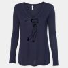 Women's Flowy Long Sleeve V-Neck Tee Thumbnail
