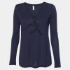 Women's Flowy Long Sleeve V-Neck Tee Thumbnail