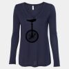 Women's Flowy Long Sleeve V-Neck Tee Thumbnail