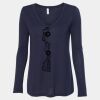 Women's Flowy Long Sleeve V-Neck Tee Thumbnail