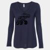 Women's Flowy Long Sleeve V-Neck Tee Thumbnail