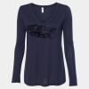 Women's Flowy Long Sleeve V-Neck Tee Thumbnail