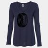 Women's Flowy Long Sleeve V-Neck Tee Thumbnail