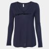 Women's Flowy Long Sleeve V-Neck Tee Thumbnail