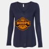 Women's Flowy Long Sleeve V-Neck Tee Thumbnail