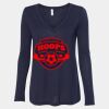 Women's Flowy Long Sleeve V-Neck Tee Thumbnail