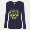 Women's Flowy Long Sleeve V-Neck Tee Thumbnail