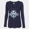 Women's Flowy Long Sleeve V-Neck Tee Thumbnail